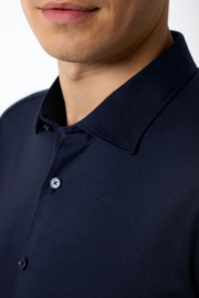 Desoto Casual Kent Hemd - navy piqué