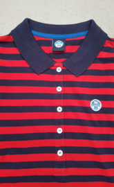 North Sails - POLO S/S Striped - Blue/red