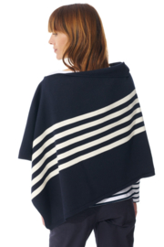 Mousqueton Poncho - Marine / Ecru
