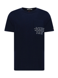 Paul & Shark Shirt Re-Cotton - Navy SS23