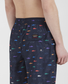 Paul & Shark Swim-short Shark Print