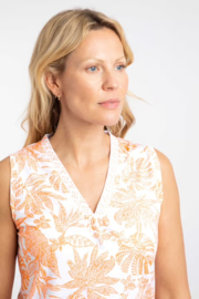 Weird Fish Nonno Printed Jersey Vest - Sorbet