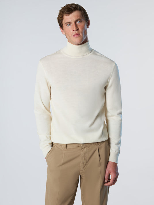 North Sails Turtle Neck 12gg Knitwear - Marshmellow