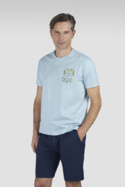 x Paul & Shark Embroidered P&S Cotton Jersey T-shirt - Ether