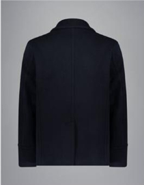 Paul & Shark Re-Wool Peacoat with Moon badge - Navy