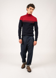 Saint James Bretagne Roulé sailor jumper - marine/persan