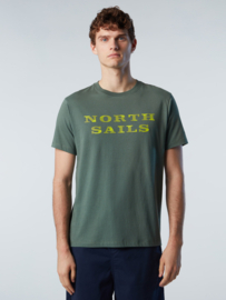 North Sails SS T-Shirt with Graphic  - Military Green
