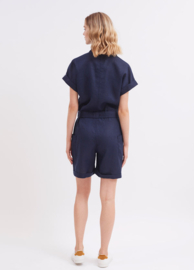 Saint-James Talia Combishort linnen - Navy