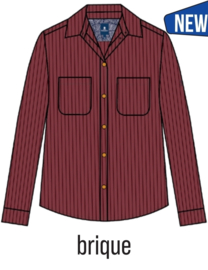 Mousqueton Brezelia Overshirt - Brique