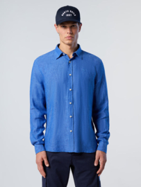 North Sails Shirt LS Regular Spread Collar - Beacoup Blue