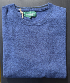 Emerald Style wollen trui met ronde hals uit 100% nieuwe lamswol - Indigo Marl