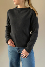 Emerald JURMO wollen trui sweater met ronde hals - Antracite