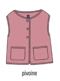 Mousqueton Ginou vest / bodywarmer - Pivoine
