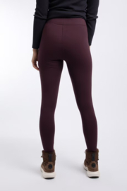 Weird Fish LILLIANE High Waisted Leggings - Mulled Wine