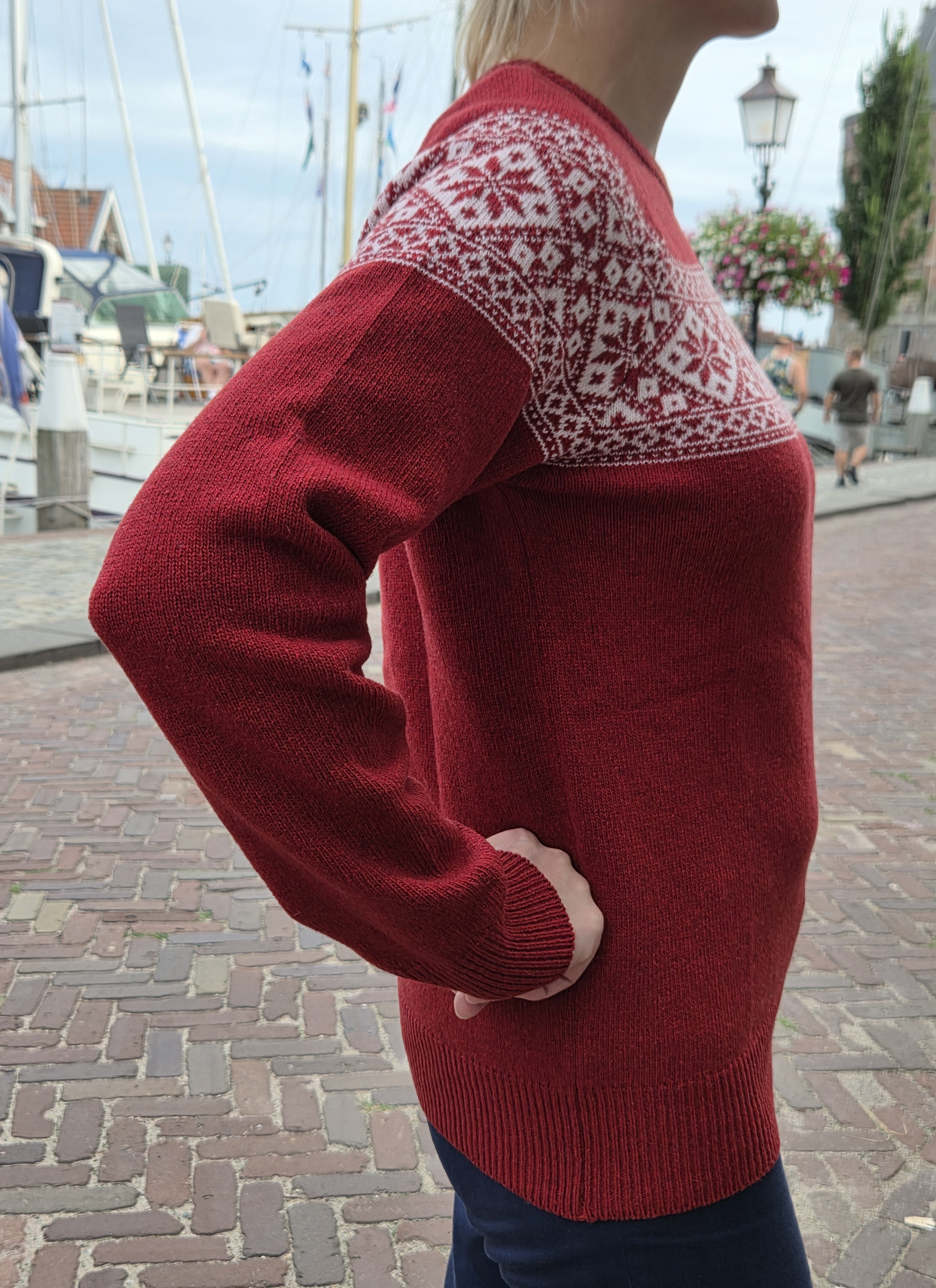 Emerald HARSO Trui met Noors motief - Red