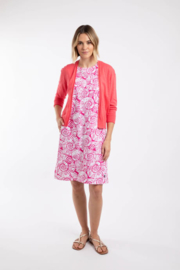 Weird Fish Limon Outfitter Cardigan - Flamingo