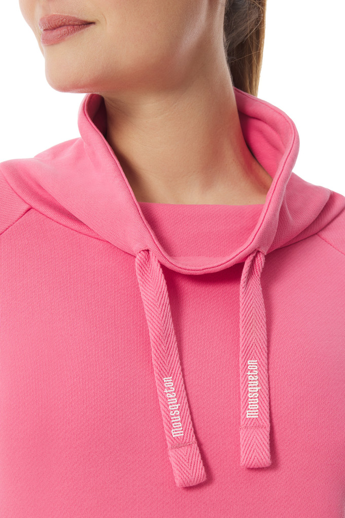 Mousqueton Lara Sweater met grote kraag - Cyclamen