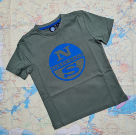 North Sails T-Shirt with Graphic  - Military Green
