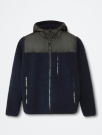 North Sails Fleece Jas met Rits Navy Blue