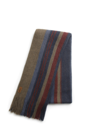 Weird Fish HARTFORD Eco Stripe Scarf - Bronze