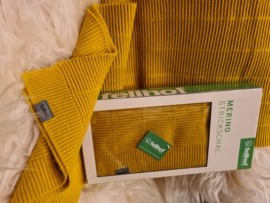 Fellhof Merino Wool Knitted Scarf - geel