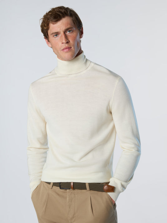 North Sails Turtle Neck 12gg Knitwear - Marshmellow