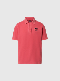 North Sails Polo shirt with pigment-dyed finish - Red