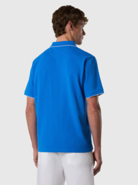 North Sails Polo Short Sleeve Collar w/Striped in Contrast - Palace Blue