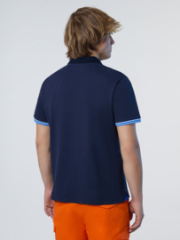 North Sails Polo SS W/Striped on Placket - Navy Blue