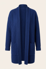Emerald Myre Wool CARDIGAN lang 100% wollen vest - Blue