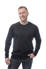 Woolwear of Scandinavia Baselayer LM 100% merinowol- Zwart Melange