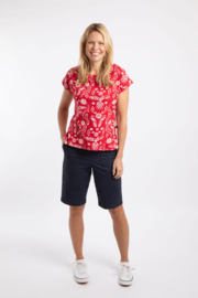 Weird Fish Paw Paw Printed Jersey T-Shirt - Rich Red