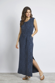 Weird Fish Galia Maxi Dress - Navy