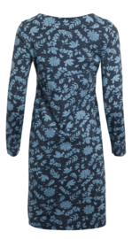 Weird Fish Delray Long Sleeve Dress - Mid Night