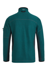 Weird Fish CADDIS 1/4 zip Macaroni Eco-Cotton - Ever Green