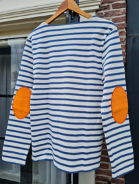 Saint James Meridien Moderne Coud Shirt - Ecu/Coop J/Or Fluo