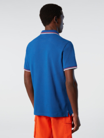 North Sails SS Polo with Logo - Ocean Blue