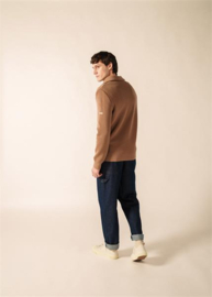 Saint James Cotentin Wool Schipperstrui - Beige Foncé