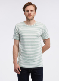 Ragwear Paullo Stripe Gots Shirt - Dusty Green