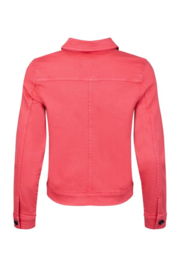 Weird Fish Rosanna Canvas Jacket - Flamingo