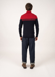 Saint James Bretagne Roulé sailor jumper - marine/persan