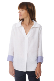 Mousqueton REZAL linnen blouse - Blanc