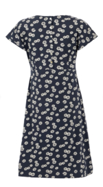 Weird Fish - Organic Printed Jersey Dress- Tallahassee - Navy Blue - SS21