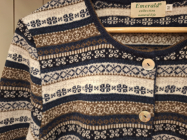 Emerald GRANO Jacquard Vest - Navy