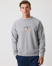 Consort RWR Crew Neck Sweat - Light Grey Melange