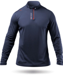 Zhik UVActive High Collar 1/4 Zip  LS Top Mens - Navy