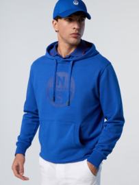 North Sails Basic Hooded Sweatshirt w/Logo - Beaucoup Blue