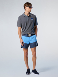 North Sails Polo shirt with pigment-dyed finish - Navy Blue