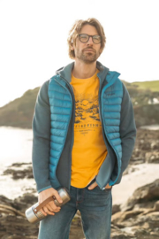 Weird Fish LOCKIE  Full Zip Bonded Fleece - Blue Mirage