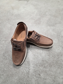 Sommerset Somerton Leather Boat Shoe Slip in / Instapper - Mid-Brown